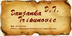 Damjanka Tripunović vizit kartica